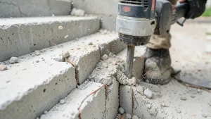 Jak skuć schody betonowe