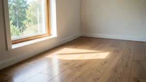 Jak układać panele podłogowe względem okna