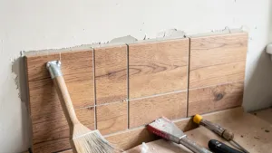 Jak układać płytki drewnopodobne na ścianie