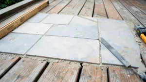 jak układać płytki na tarasie
