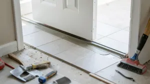 Jak układać płytki pod drzwiami