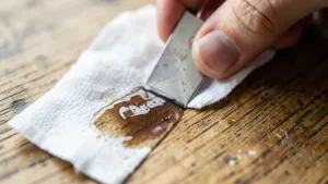 Jak usunąć klej do paznokci ze stołu