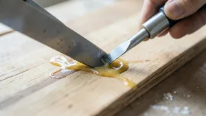 Jak usunąć klej na gorąco z drewna