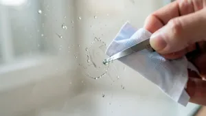 Jak usunąć klej po naklejce z szyby