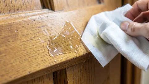 Jak usunąć klej po taśmie z drzwi