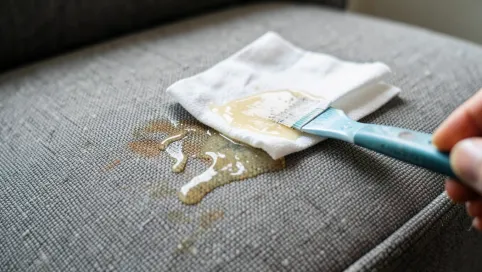 Jak usunąć klej z kanapy