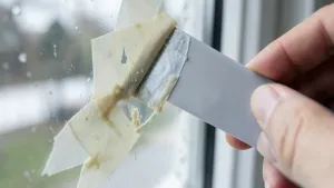 Jak usunąć klej z szyby po taśmie