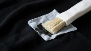 Jak usunąć żywicę z czarnego ubrania