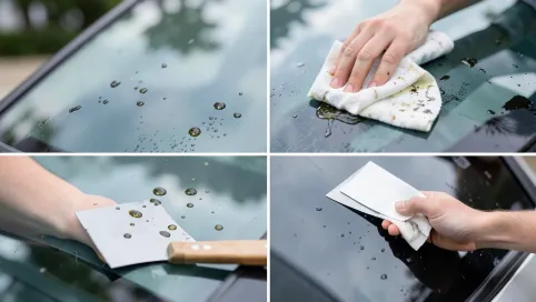 Jak usunąć żywicę z szyby auta domowym sposobem