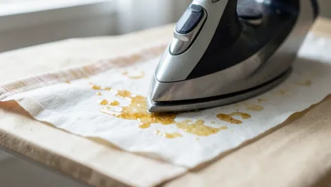 Jak usunąć żywicę z ubrania żelazkiem