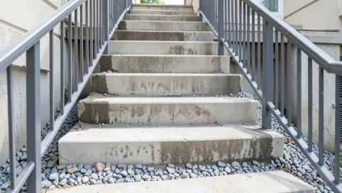 jak wyremontować schody zewnętrzne