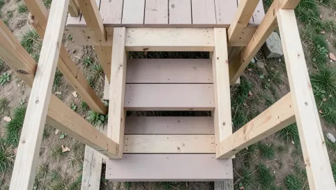 Jak zrobić schody z deski kompozytowej