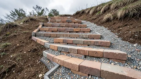 Jak zrobić schody z kostki brukowej