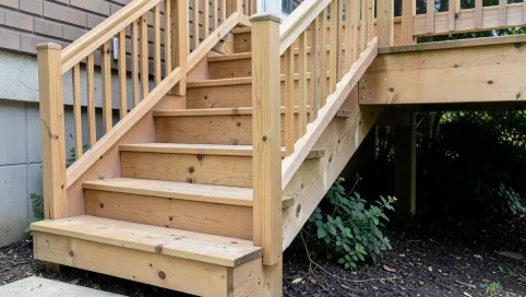 Jak zrobić schody zewnętrzne drewniane
