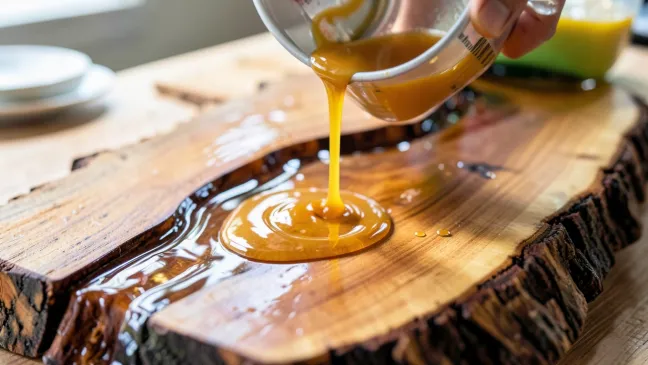 Jak zrobić stół z drewna i żywicy epoksydowej