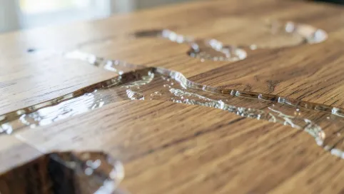 Jakie drewno na stół z żywicą