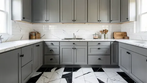 Jakie Płytki Do Szarych Mebli Kuchennych