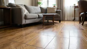 Jakie płytki drewnopodobne do salonu