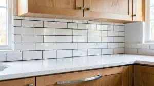 jakie płytki między szafkami w kuchni