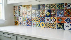 Jakie płytki nad blatem w kuchni