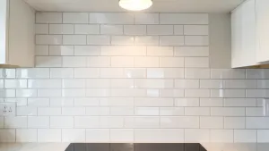 Kafelki w kuchni nad blatem