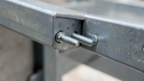 Kołki do montażu schodów na konstrukcji stalowej