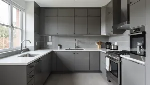 Kuchnia Z Szarymi Płytkami