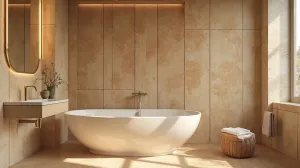 łazienka bez kafelek