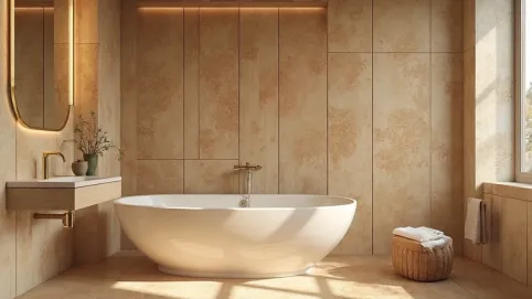 łazienka bez kafelek