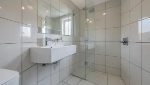 Łazienka Takie Same Płytki Na Ścianie I Podłodze