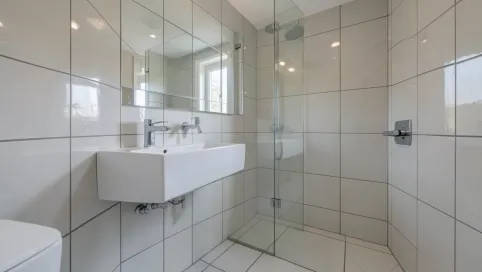 Łazienka Takie Same Płytki Na Ścianie I Podłodze