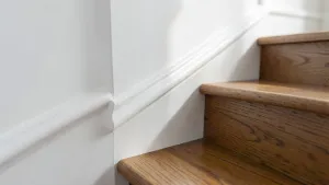 Listwy na ścianę przy schodach