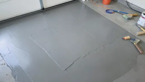 Malowanie posadzki betonowej w garażu