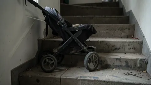 Mandat za wózek na klatce schodowej