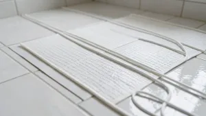 Mata grzewcza do łazienki na płytki