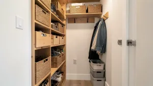 Miejsce pod schodami w przedpokoju