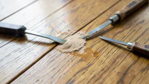 Miejscowa naprawa podłogi drewnianej