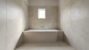 Mikrocement łazienka na płytki