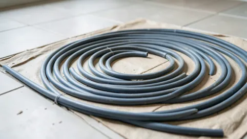 Montaż maty grzewczej pod płytki