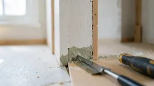 Montaż paneli podłogowych na ścianie na klej