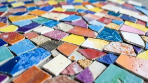 Mozaika Z Potłuczonych Płytek