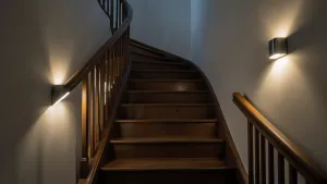 Na jakiej wysokości oświetlenie schodów