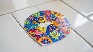 Naklejki na dziury w płytkach