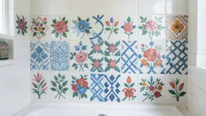 naklejki na kafelki łazienkowe