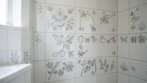 Naklejki na płytki w łazience