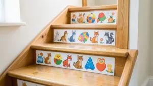 Naklejki na schody do przedszkola