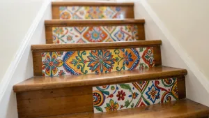Naklejki na schody z napisami