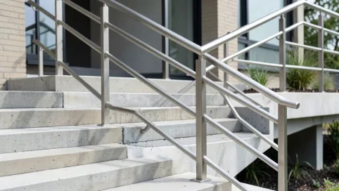 Nowoczesne barierki na schody zewnętrzne