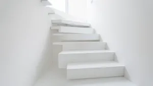 Nowoczesne białe schody