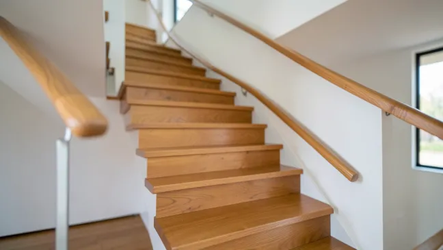 Nowoczesne schody drewniane wewnętrzne